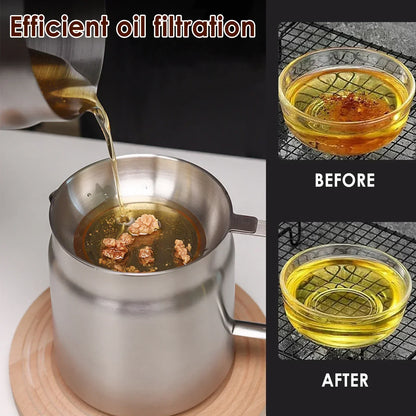 Stainless Steel Frying Pot Oil Filter Nonstick Deep Fry Cooker