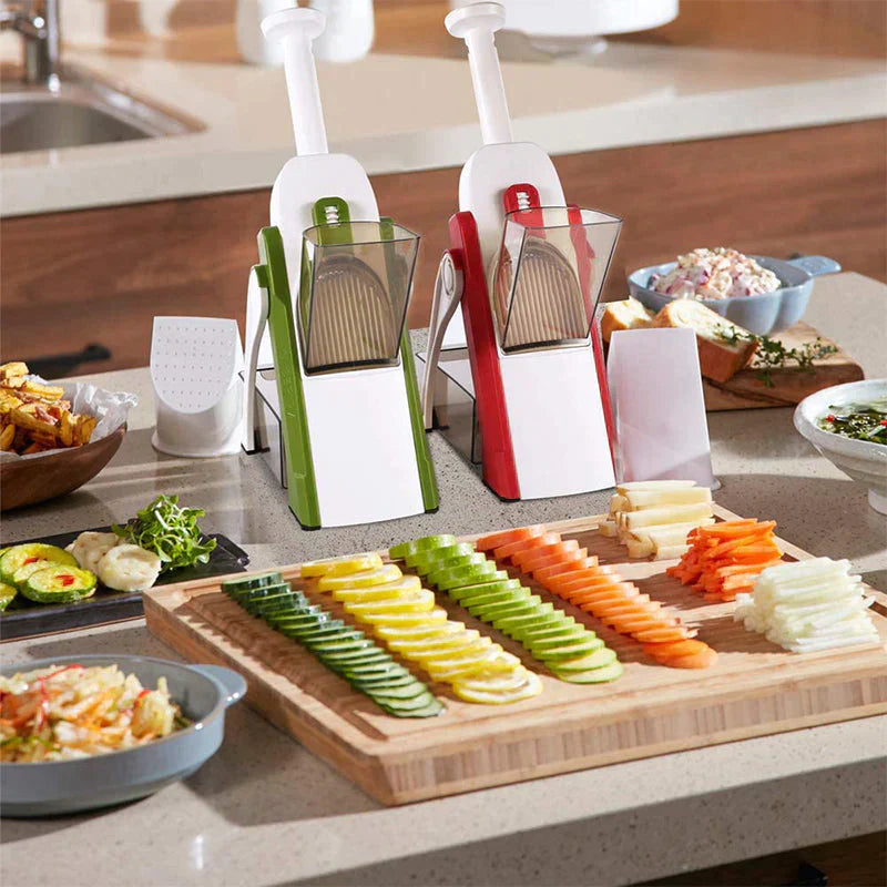 Stainless Steel Vegetable Slicer with 41 Cutting Options Adjustable Kitchen Tool