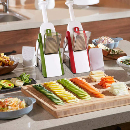 Stainless Steel Vegetable Slicer with 41 Cutting Options Adjustable Kitchen Tool