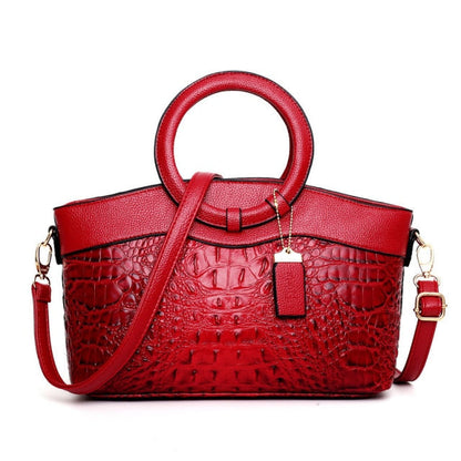 Stylish Shoulder Handbag with Round Handle Design Elegant Women Fashion Bag