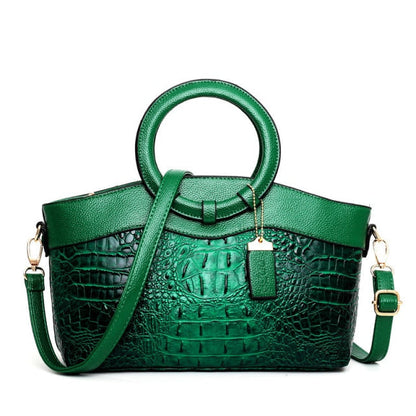 Stylish Shoulder Handbag with Round Handle Design Elegant Women Fashion Bag