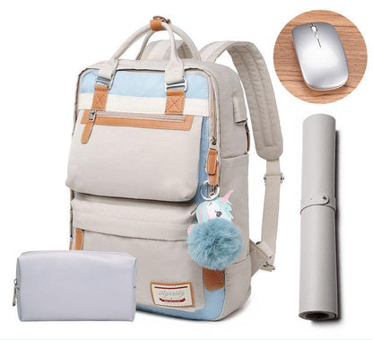 Stylish Waterproof Women’s Backpack with 15.6 Inch Laptop Compartment