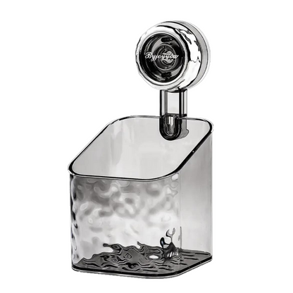 Suction Cup Wall Storage Organizer Bathroom Wall Shelf No Drill Shower Storage Holder
