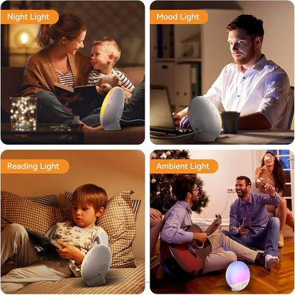 Sunrise Light Alarm Clock Multifunction Smart Wake Up Lamp