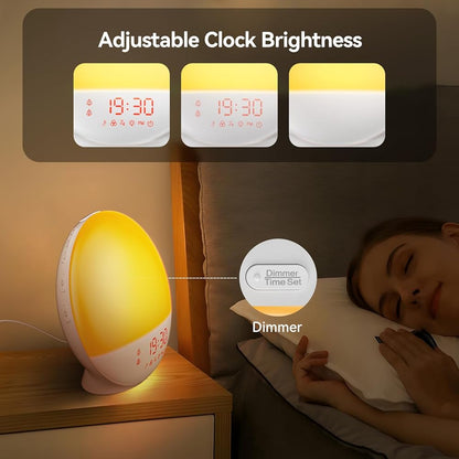 Sunrise Light Alarm Clock Multifunction Smart Wake Up Lamp
