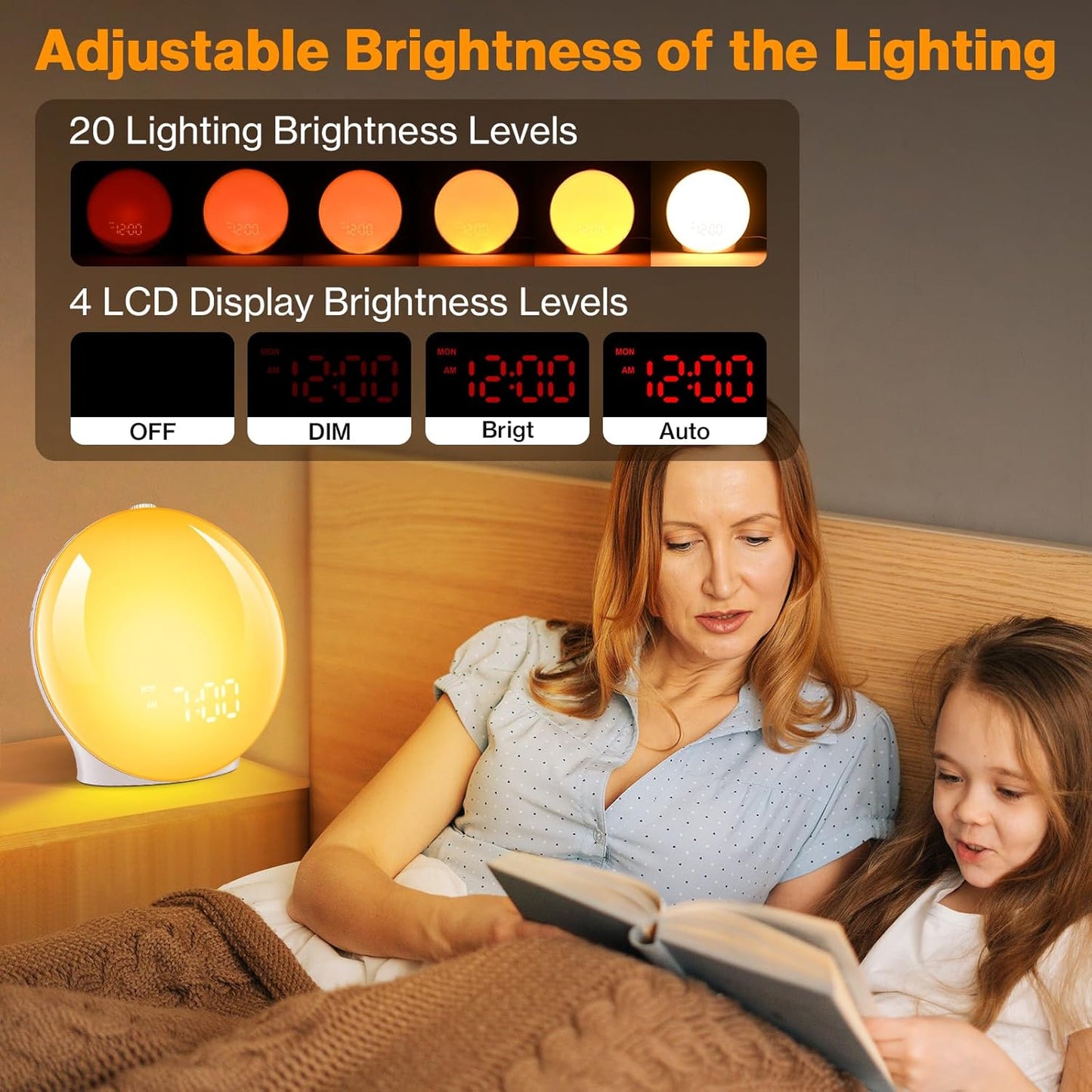 Sunrise Light Alarm Clock Multifunction Smart Wake Up Lamp