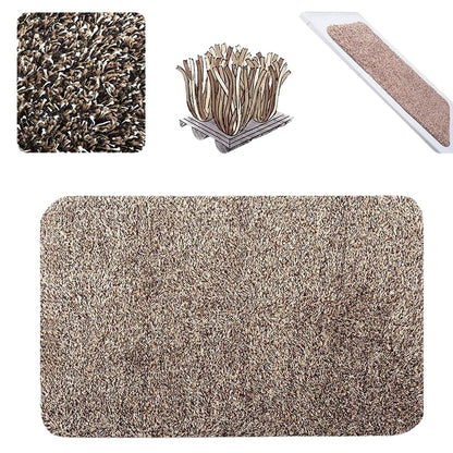 Super Absorbent Dirt Trap Door Mat Non Slip Entrance Floor Mat for Indoor Entryway