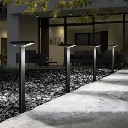 T-Shaped LED Solar Garden Lights Waterproof Outdoor Pathway Lighting