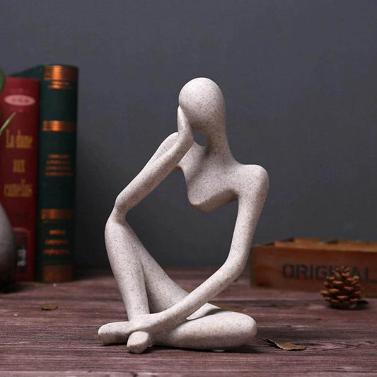 The Thinker Abstract Sculpture – Handcrafted Modern Art Decor