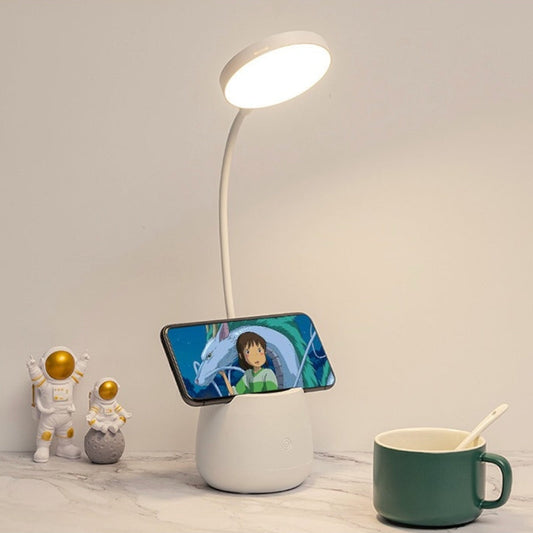 Touch Control Desk Lamp LED Table Lamp Pen Holder Phone Stand USB