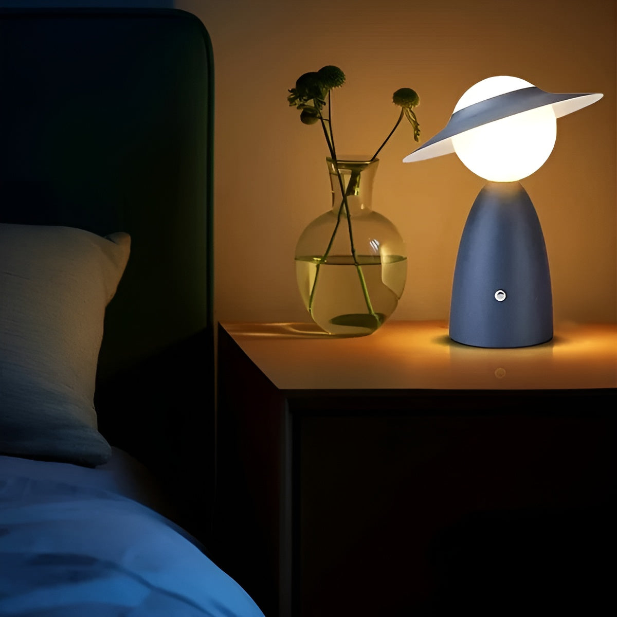 Touch Control LED Table Lamp Rechargeable Cordless Desk Lamp Dimmable Portable Bedside Night Light