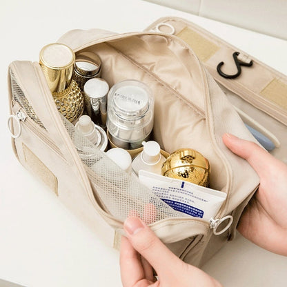Transparent Hanging Toiletry Bag Travel Makeup Organizer Cosmetic Storage Bag with Hook Waterproof Portable