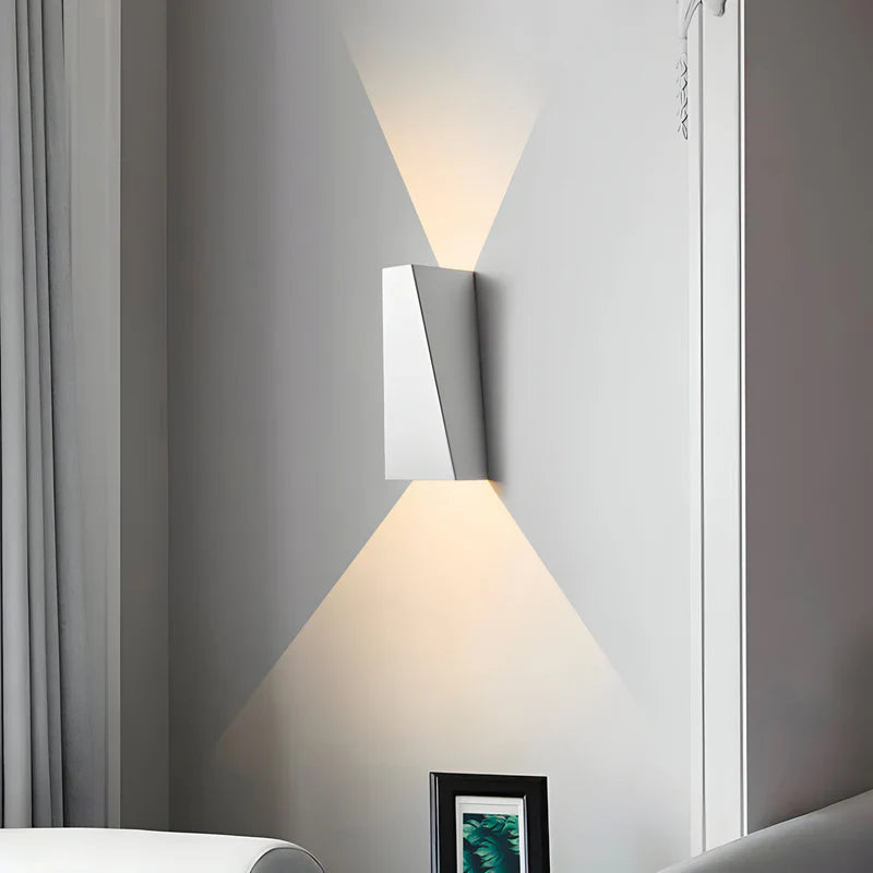 Trapezoid LED Wall Light Up Down Lighting Modern Indoor Wall Lamp