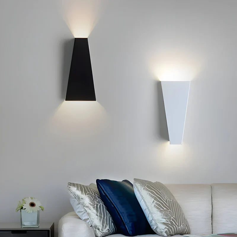 Trapezoid LED Wall Light Up Down Lighting Modern Indoor Wall Lamp