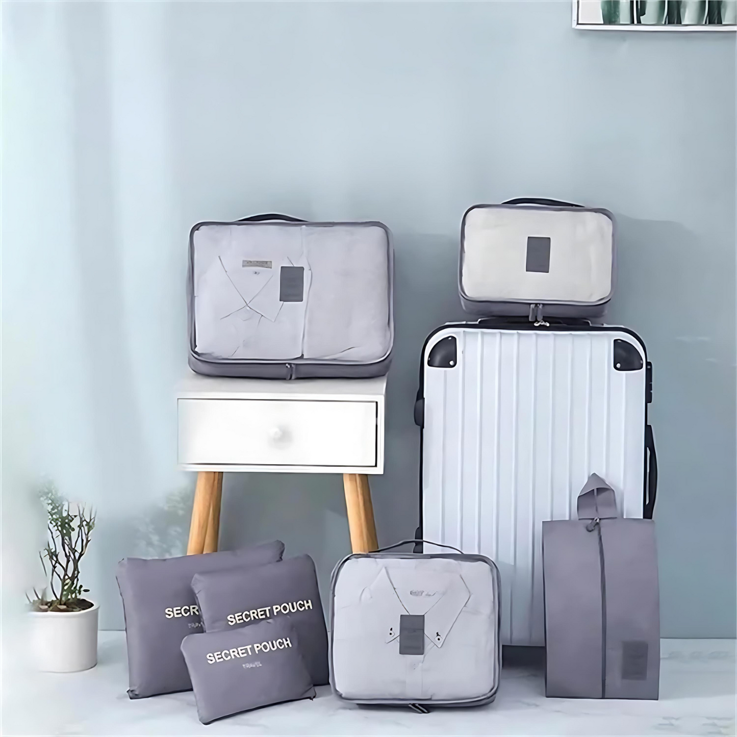 Travel Packing Organizer Bags Set Large Capacity Luggage Storage Packing Cubes