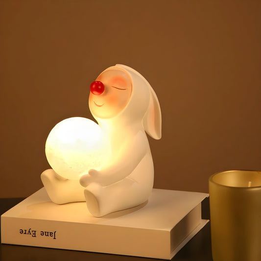 USB Rechargeable Bunny Table Lamp LED Decorative Night Light