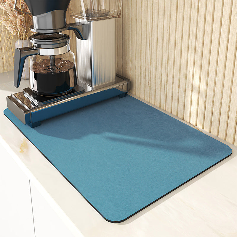 Ultra Absorbent Kitchen Drying Mat Non Slip Sink Counter Dish Drainer Mat