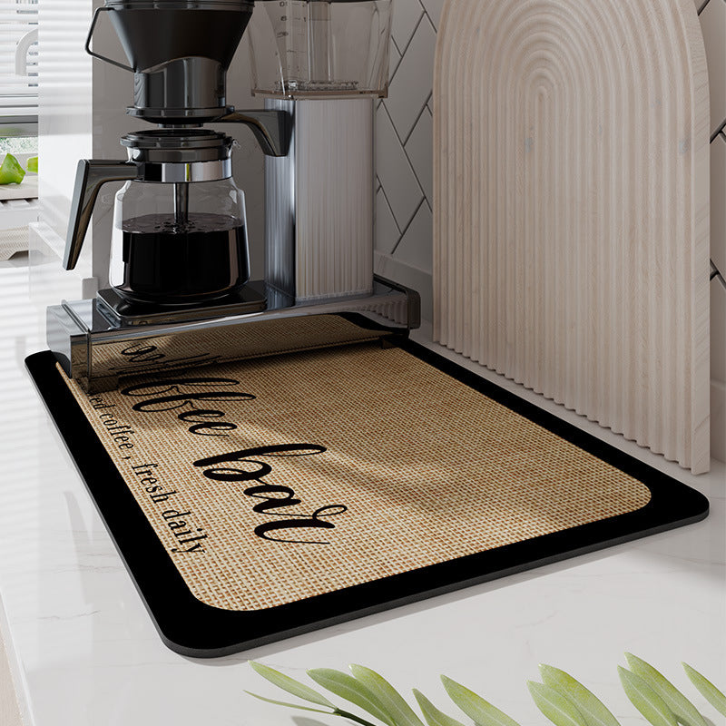 Ultra Absorbent Kitchen Drying Mat Non Slip Sink Counter Dish Drainer Mat