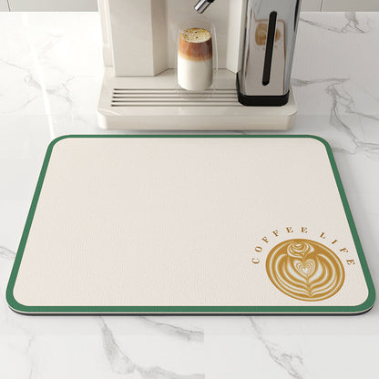 Ultra Absorbent Kitchen Drying Mat Non Slip Sink Counter Dish Drainer Mat
