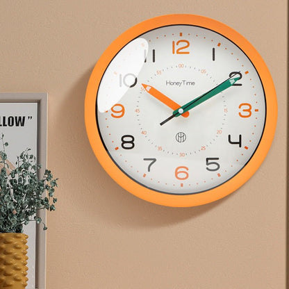 Ultra Quiet Wall Clock Kids Bedroom Silent Sleep Learning Environment