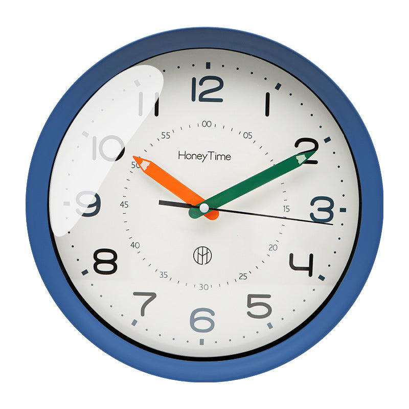 Ultra Quiet Wall Clock Kids Bedroom Silent Sleep Learning Environment