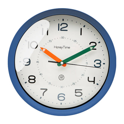 Ultra Quiet Wall Clock Kids Bedroom Silent Sleep Learning Environment