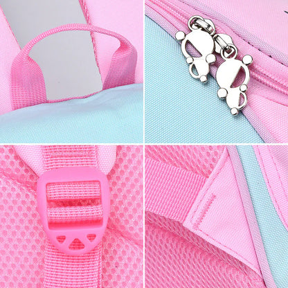 Unicorn Kids Backpack Large Capacity School Bag with Pop It Toy and Padded Adjustable Straps
