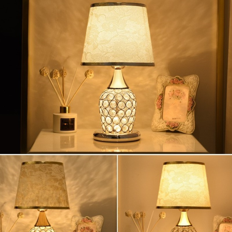 Urn-Shaped Table Lamp Elegant Decorative Bedside Accent Light