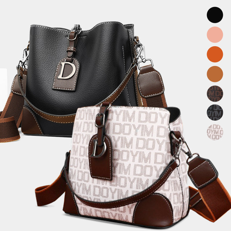 Vintage Leather Crossbody Shoulder Bag for Women Stylish Retro Handbag with Adjustable Strap