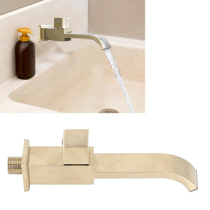 Wall Mounted Bathroom Faucet Minimalist Modern Basin Tap
