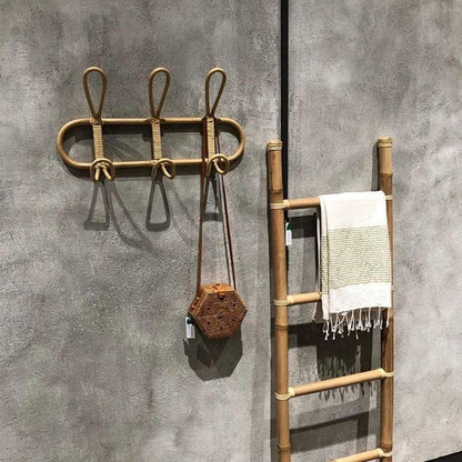 Wall Mounted Hook Rack Organizer Multiple Hooks Clothes Hat Storage