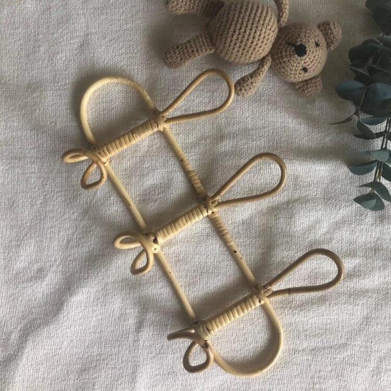 Wall Mounted Hook Rack Organizer Multiple Hooks Clothes Hat Storage