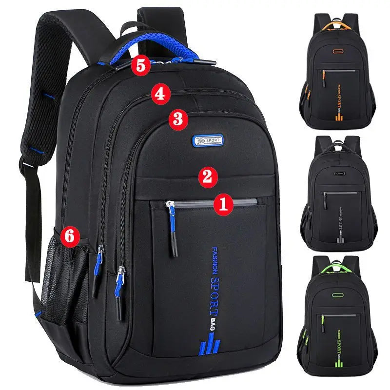Waterproof Oxford Men's Backpack Stylish Durable Urban Travel Design