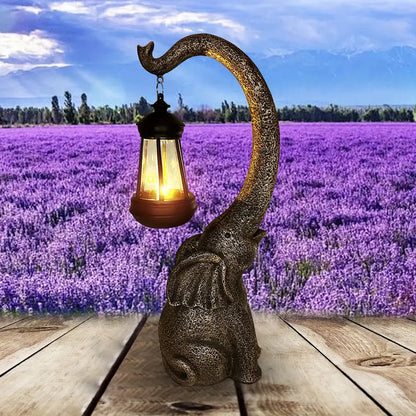 Waterproof Solar Elephant Garden Light LED Outdoor Decorative Lamp