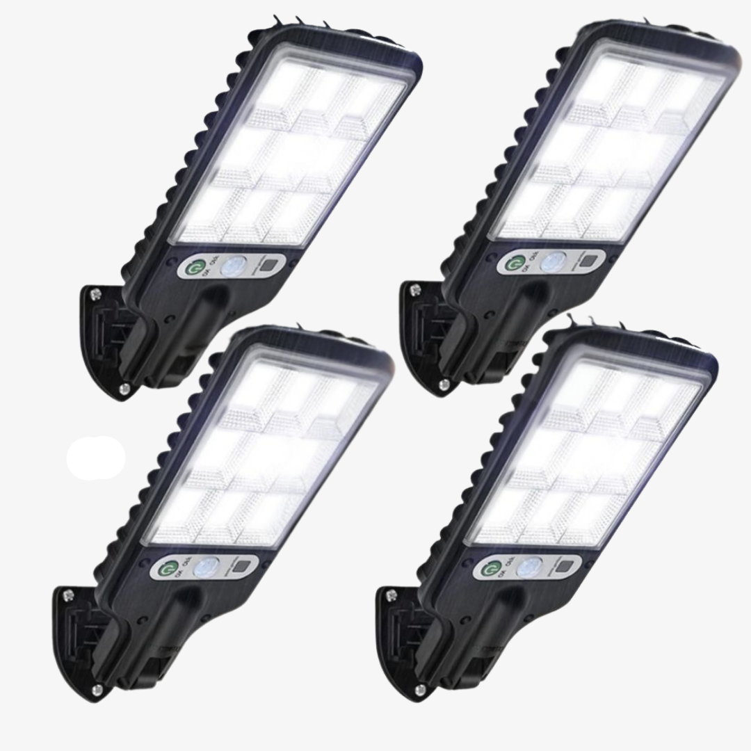 Waterproof Solar LED Security Light with Remote Control Wide Angle Outdoor Wall Light