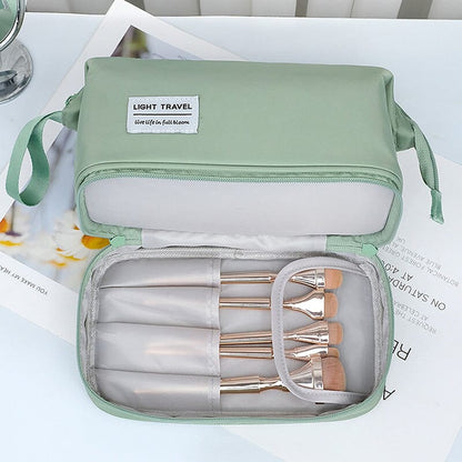 Waterproof Travel Toiletry Bag Large Capacity Cosmetic Organizer with Adjustable Strap