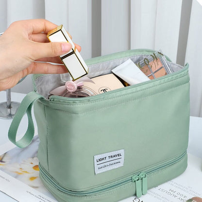 Waterproof Travel Toiletry Bag Large Capacity Cosmetic Organizer with Adjustable Strap