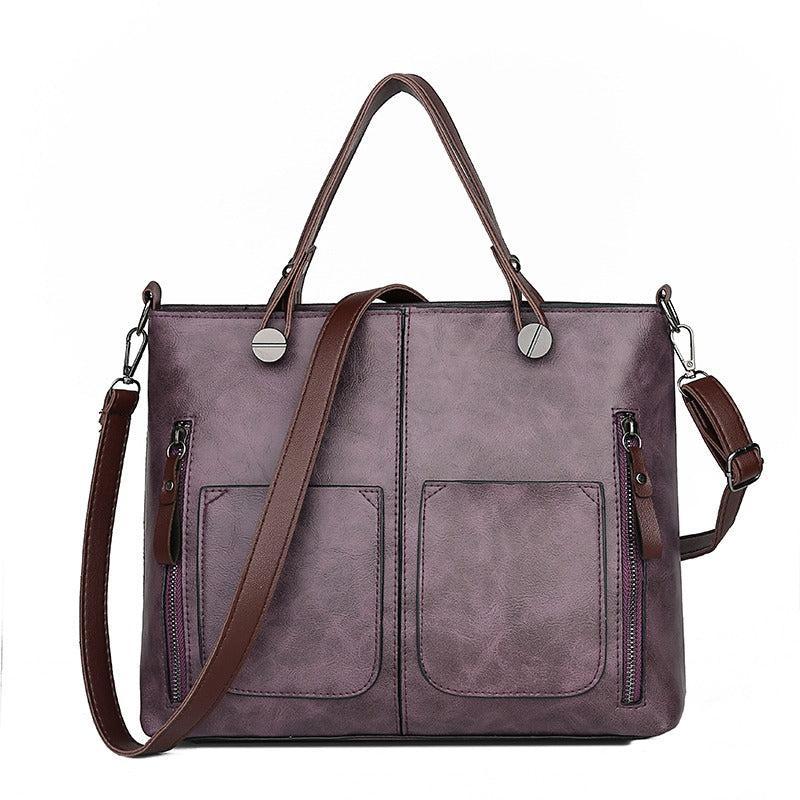 Werluxia – Women's Vintage PU Leather Shoulder Bag with Adjustable Crossbody Strap