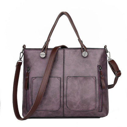 Werluxia – Women's Vintage PU Leather Shoulder Bag with Adjustable Crossbody Strap