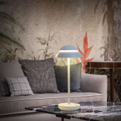Wireless LED Table Lamp with Adjustable Brightness Portable Rechargeable Desk Lamp