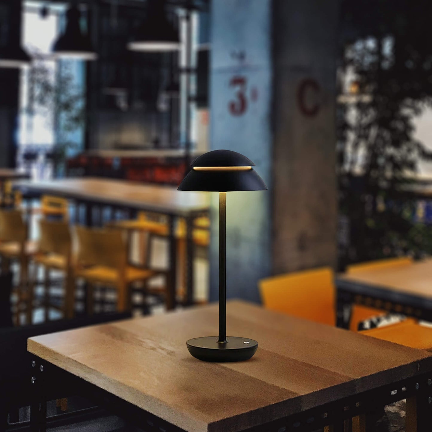 Wireless LED Table Lamp with Adjustable Brightness Portable Rechargeable Desk Lamp