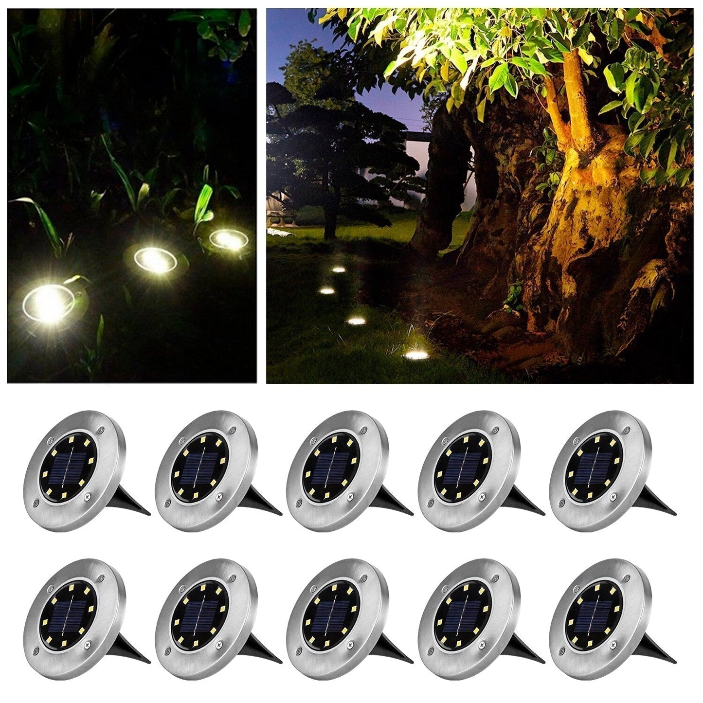 Wireless Solar LED Garden Lights Outdoor Waterproof Automatic Lighting
