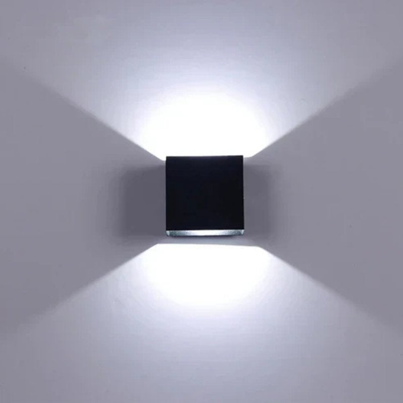 Wireless Square LED Wall Light Rechargeable with Adjustable Colors Modern Indoor Outdoor Wall Lamp