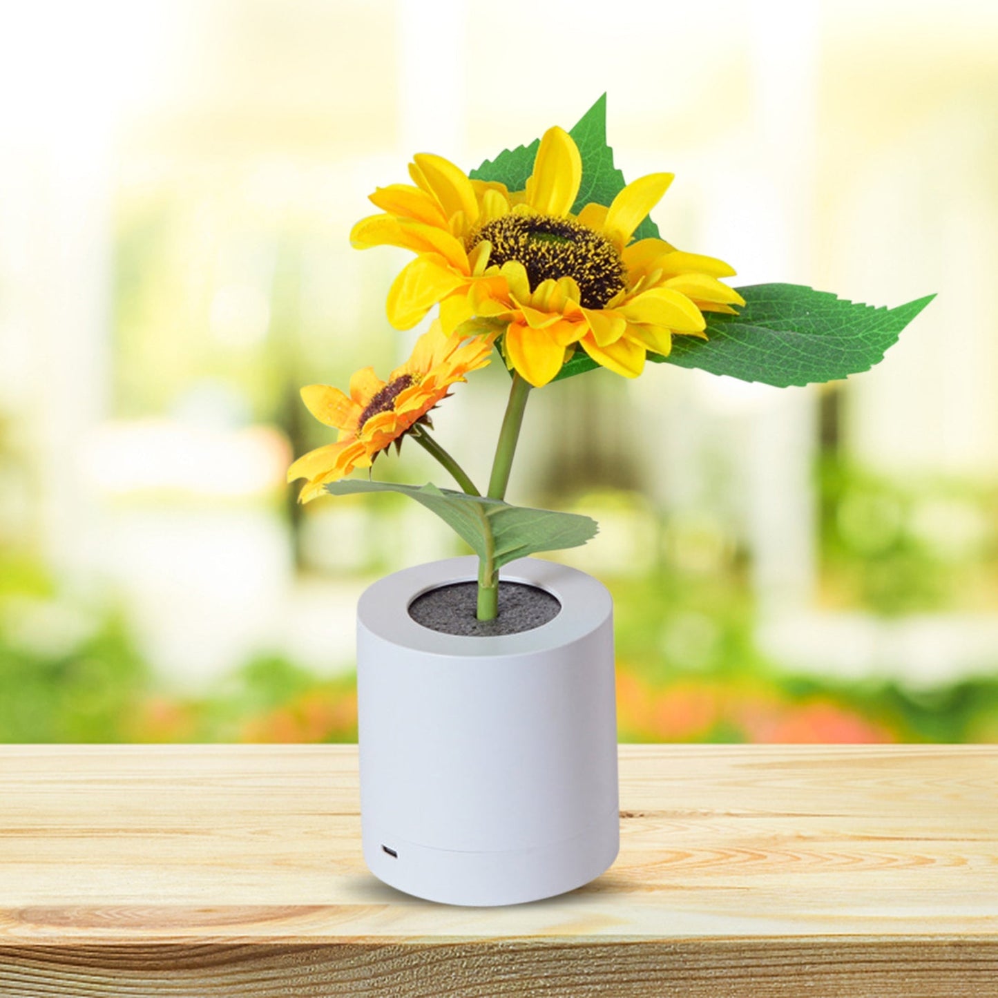 Wireless Sunflower Lamp Rechargeable LED Decorative Flower Light