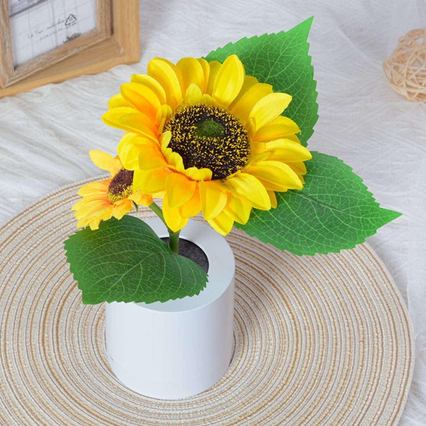 Wireless Sunflower Lamp Rechargeable LED Decorative Flower Light
