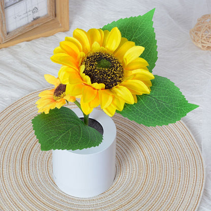 Wireless Sunflower Lamp Rechargeable LED Decorative Flower Light