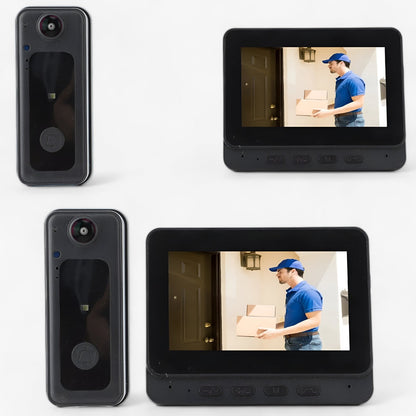 Wireless Video Doorbell Camera HD Smart Doorbell with Wide Angle Lens and Two Way Audio