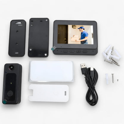 Wireless Video Doorbell Camera HD Smart Doorbell with Wide Angle Lens and Two Way Audio