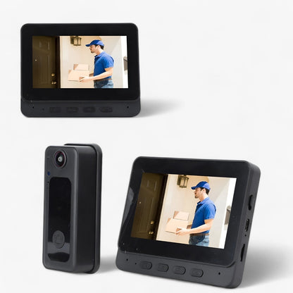 Wireless Video Doorbell Camera HD Smart Doorbell with Wide Angle Lens and Two Way Audio