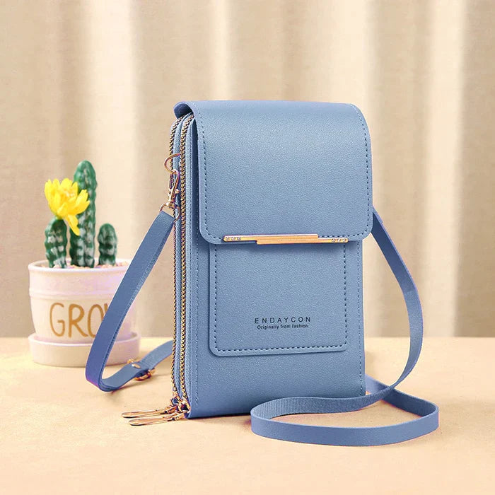 Womens Anti Theft Crossbody Bag RFID Blocking Waterproof Phone Compartment
